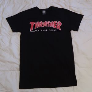 Thrasher Outlined T-Shirt (Black)